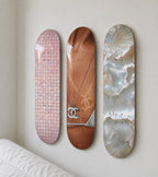 Summer Shell Chanel Skateboard Wall Decor Set