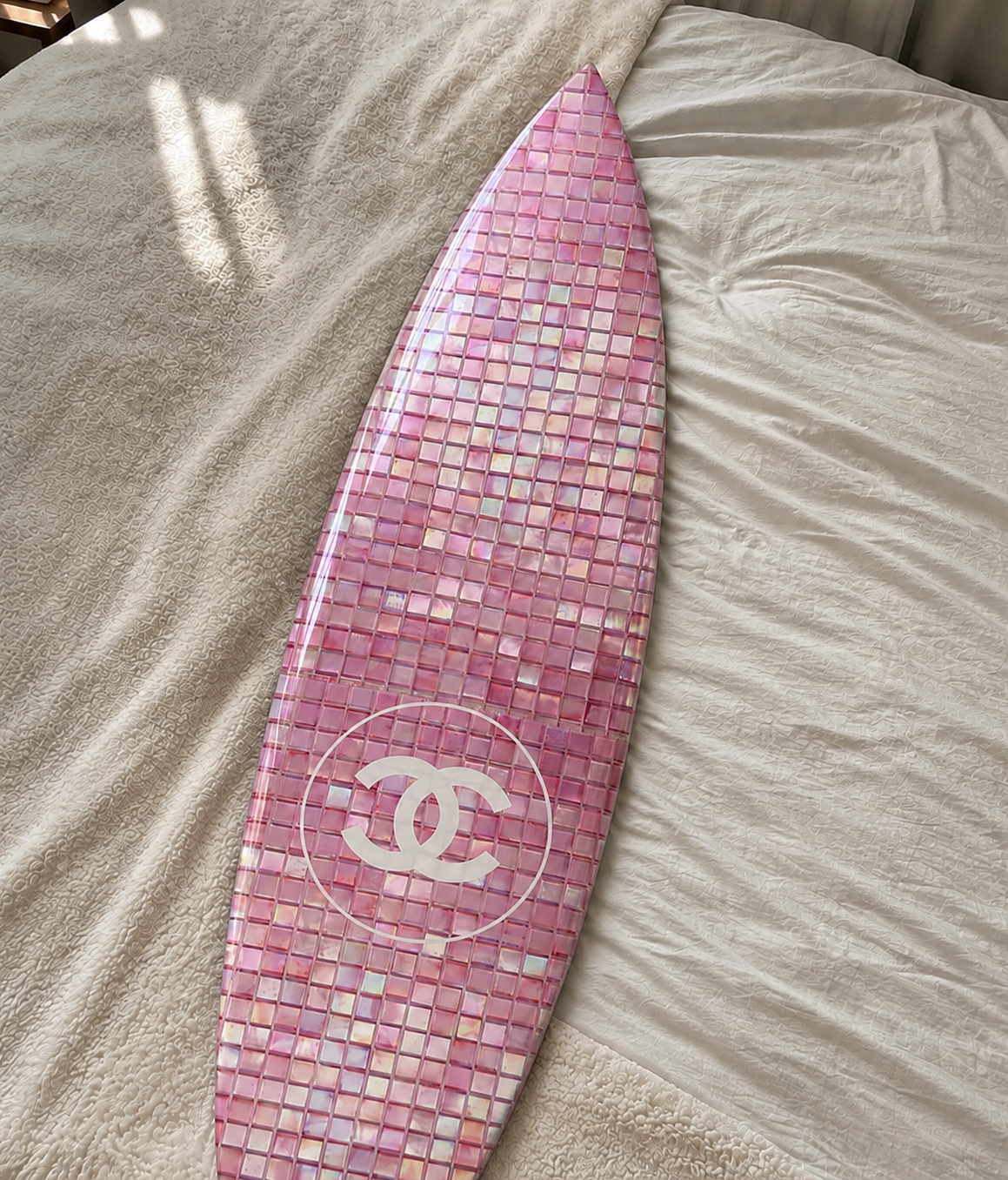 Summer Tile Surfboard Wall Decor