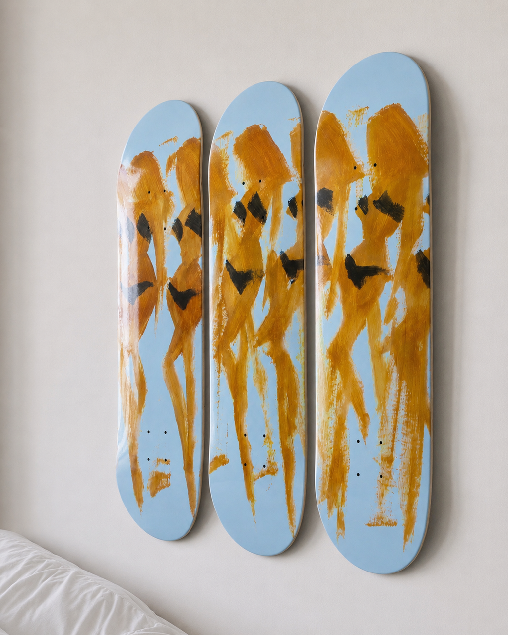 Summer Bikini Skateboard Wall Decor Art