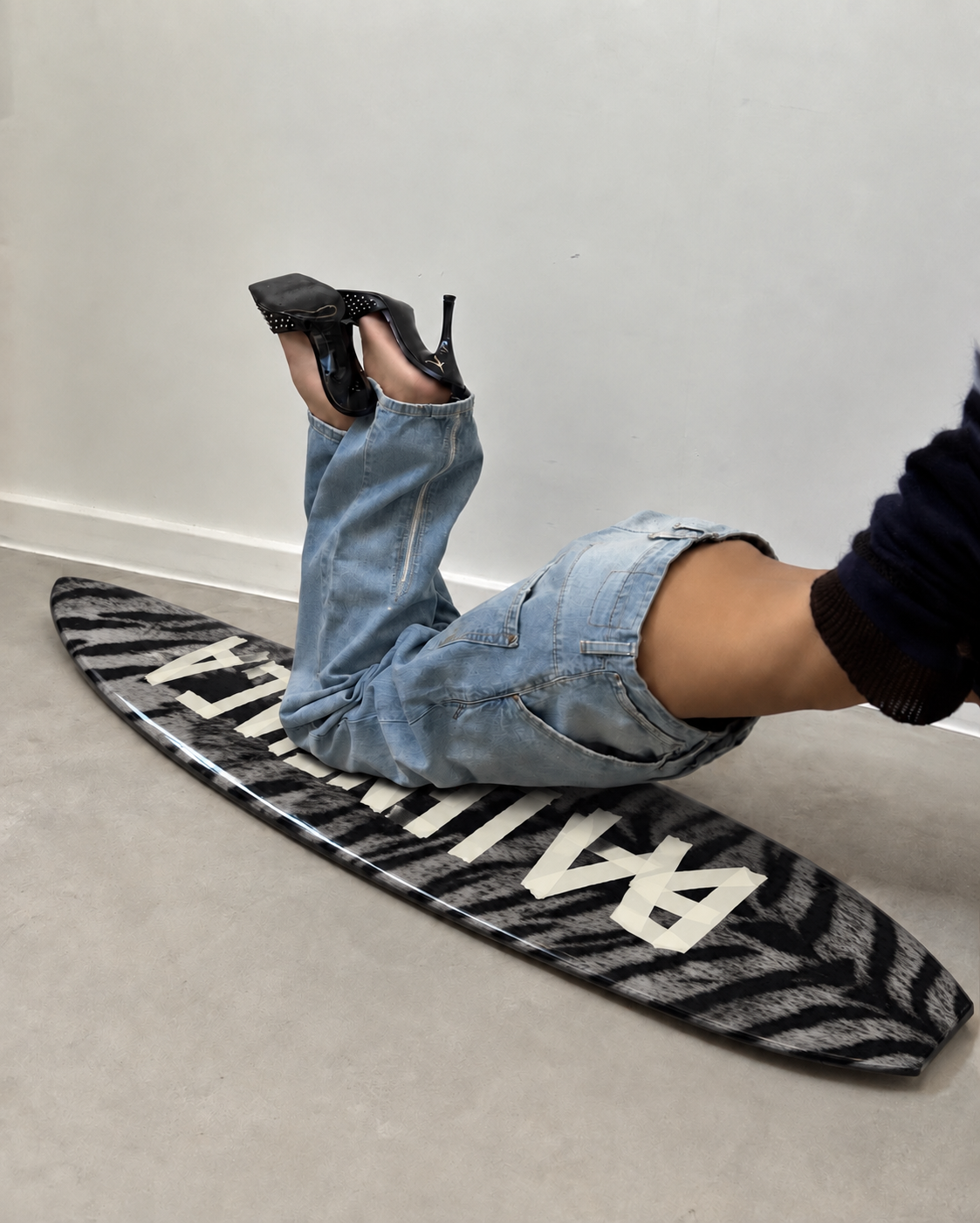 Strip Tape Fashion Surfboard Wall Decor