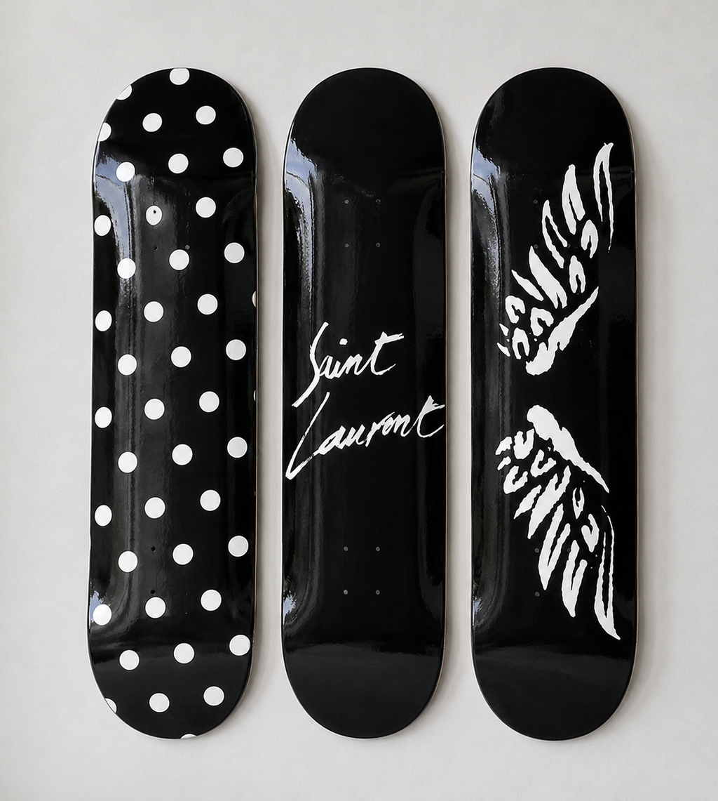 Saint Laurent Angel Skateboard Decor Set