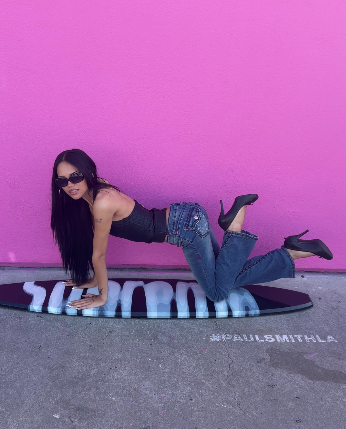 Supreme Print Surfboard Wall Decor