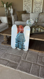 Cute Jeans Skateboard Wall Decor Set